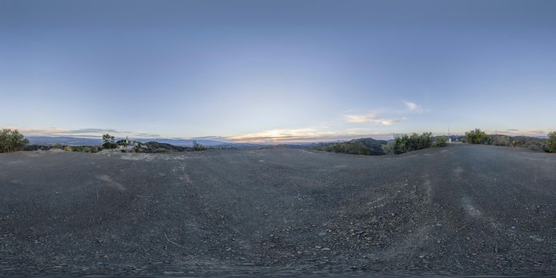 Los Angeles Mountain Road: A Panoramic View HDRi Maps and Backplates