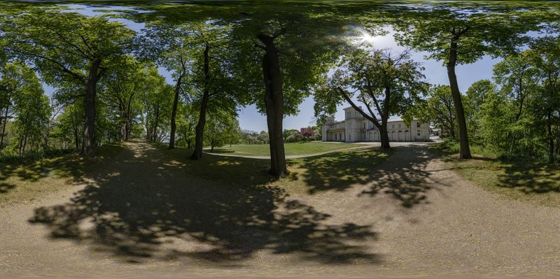 A Lush Forest Path in Rural Ontario HDRi Maps and Backplates