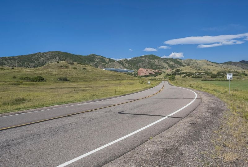 Lush Landscape on Asphalt Road HDRi Maps and Backplates