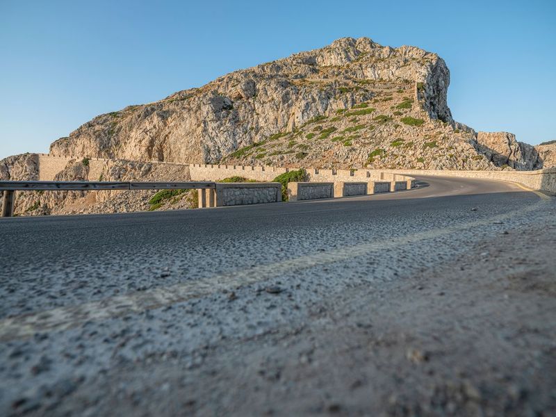 Mountain Road in Mallorca at Dawn HDRi Maps and Backplates
