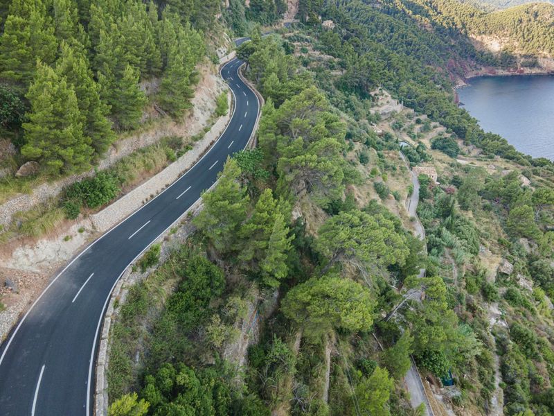 Aerial View of Mallorca Spain from an Elevated Road HDRi Maps and ...
