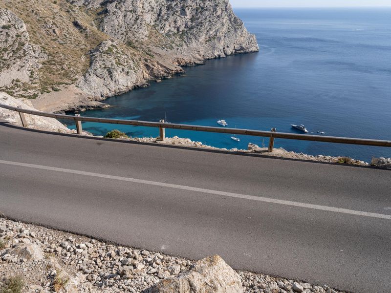 Mallorca Spain Coastal Road Mountain Landscape HDRi Maps and Backplates