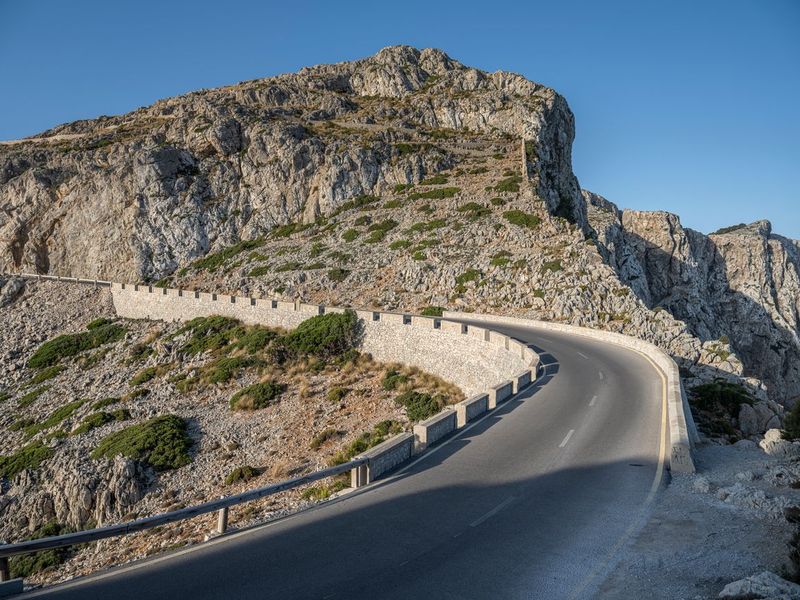 Mallorca Spain Road Dawn Landscape HDRi Maps and Backplates