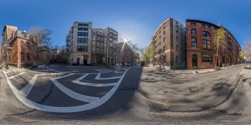 Residential Buildings in Manhattan, New York HDRi Maps and Backplates