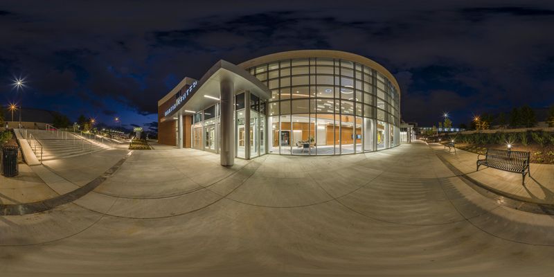 Martin Center: A Modern Library in East Tennessee at Night HDRi Maps ...