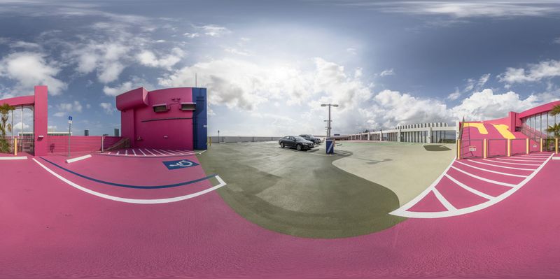 Miami Beach, USA: Urban Cityscape HDRi Maps and Backplates