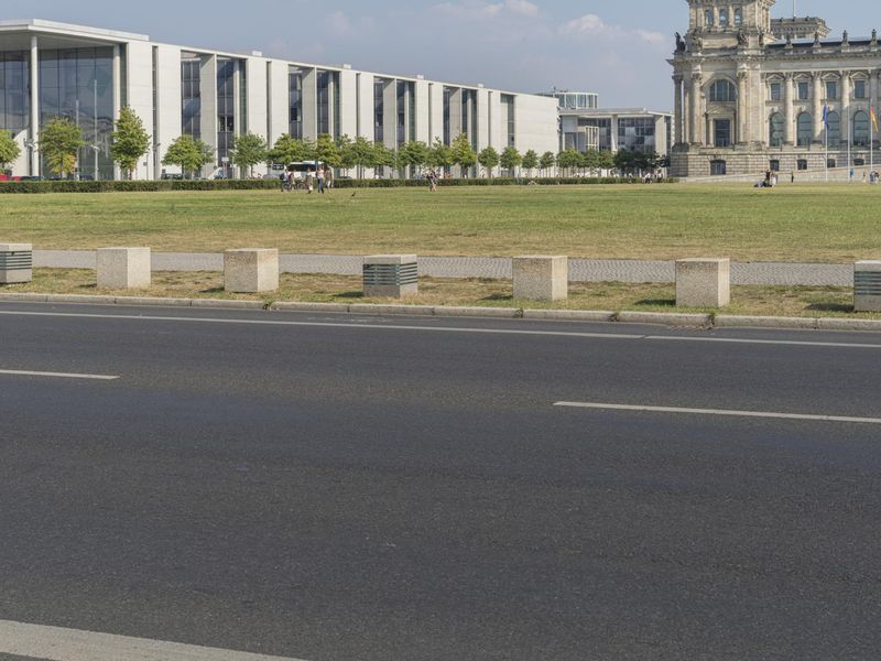 Modern Architecture in Berlin: Clear Sky Day HDRi Maps and Backplates