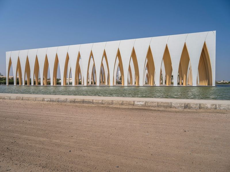 Modern Architecture in Egypt Under a Clear Sky HDRi Maps and Backplates