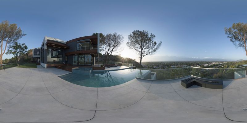 Modern Architecture House with Pool and View in Los Angeles HDRi Maps ...