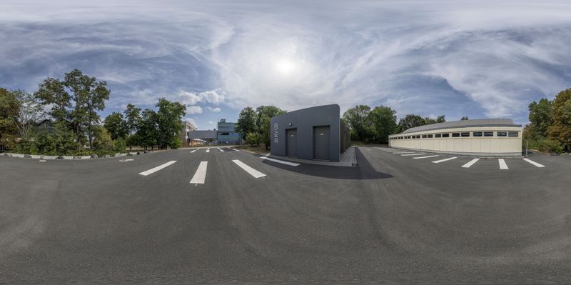 Modern Industrial Architecture in Germany HDRi Maps and Backplates
