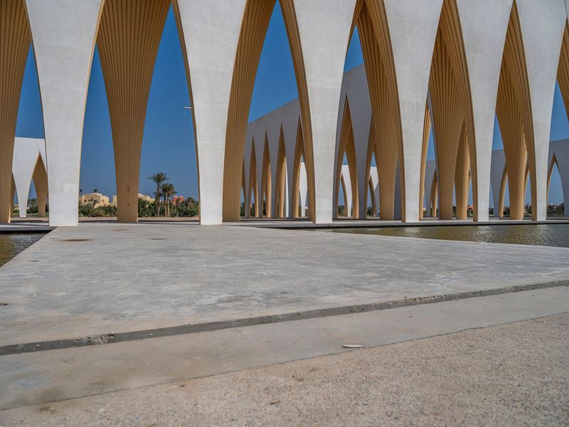 Modern Urban Landscape in Egypt with Clear Sky HDRi Maps and Backplates