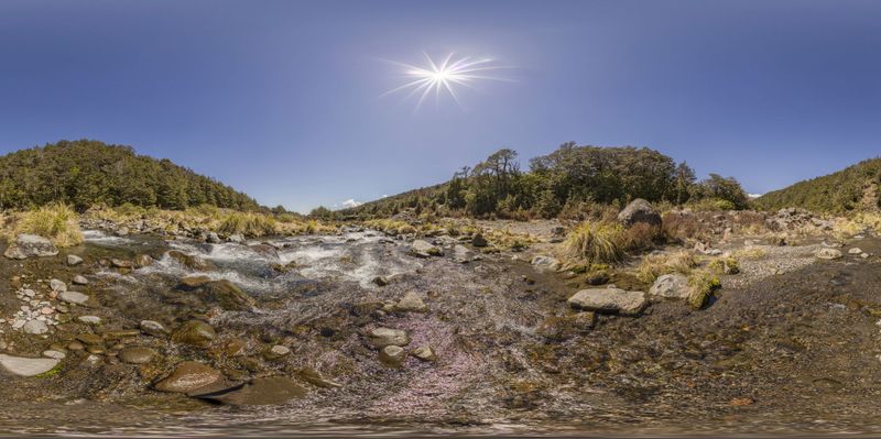 Mountain Creek in Riparian Zone: A Serene Landscape HDRi Maps and ...