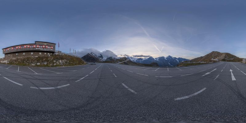 Mountain Landscape in Austria: A Panorama View HDRi Maps and Backplates