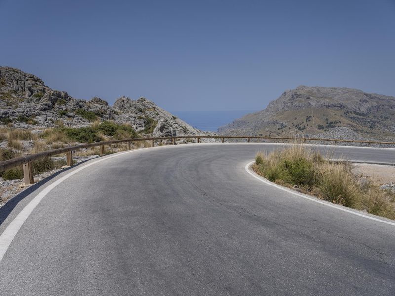 Mountain Pass in Europe's Nature: Mallorca HDRi Maps and Backplates