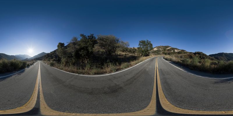 Mountain Pass Road Trip Through Breathtaking Wilderness HDRi Maps and ...