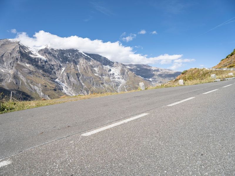 Empty Road with Mountain Range in Austria HDRi Maps and Backplates