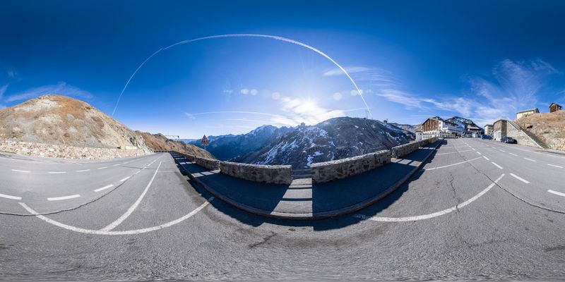 Mountain Road in the Alps of South Tyrol, Italy - HDRi Maps and Backplates