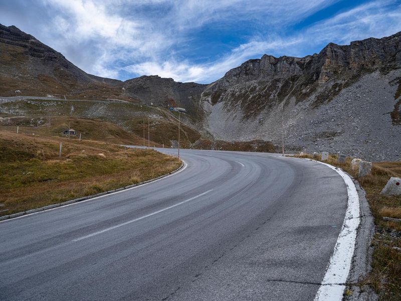 Mountain Road in Austria with Dramatic View HDRi Maps and Backplates
