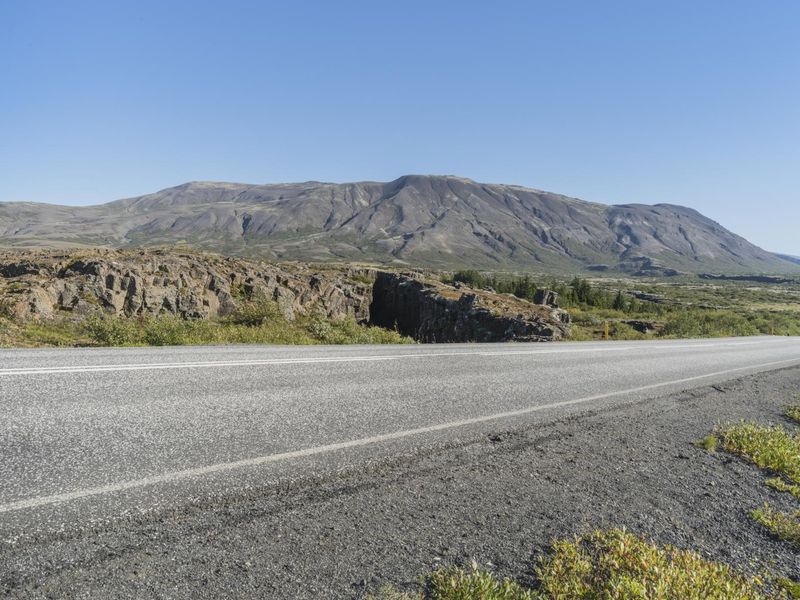 Mountain Road Landscape in Iceland HDRi Maps and Backplates