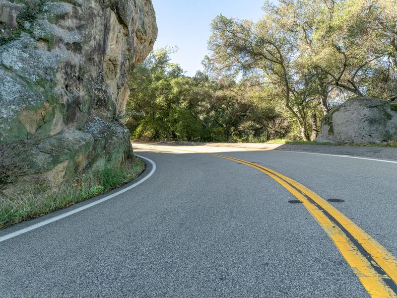 Mountain Road: A Beautiful Landscape in Nature HDRi Maps and Backplates