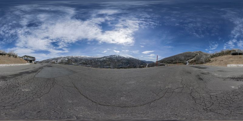 Mountain Road Landscape Overlook HDRi Maps and Backplates