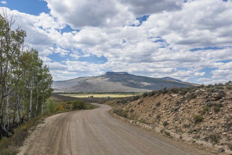 Mountain Road Through Rural Landscape with Trees and Clouds HDRi Maps ...