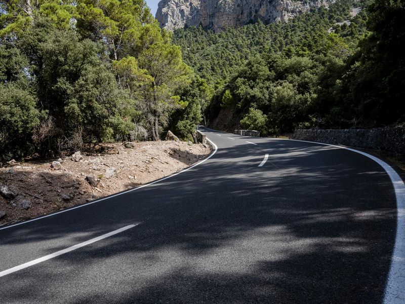 Mountain Road in Spain, Europe HDRi Maps and Backplates