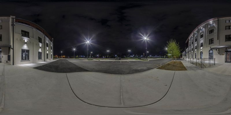 Nighttime Cityscape: Skateboarding in a Lit Parking Lot HDRi Maps and ...