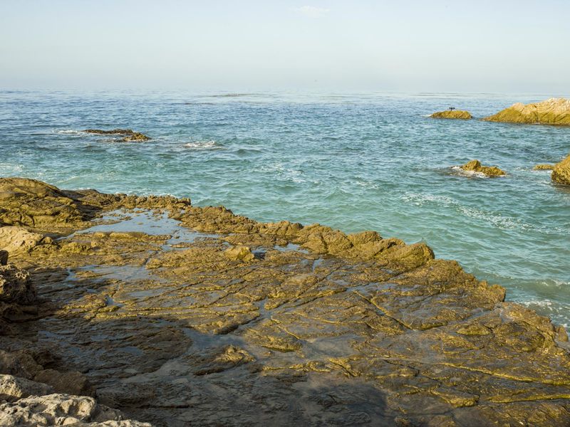 Ocean Water: A View of the Rock on the Horizon HDRi Maps and Backplates