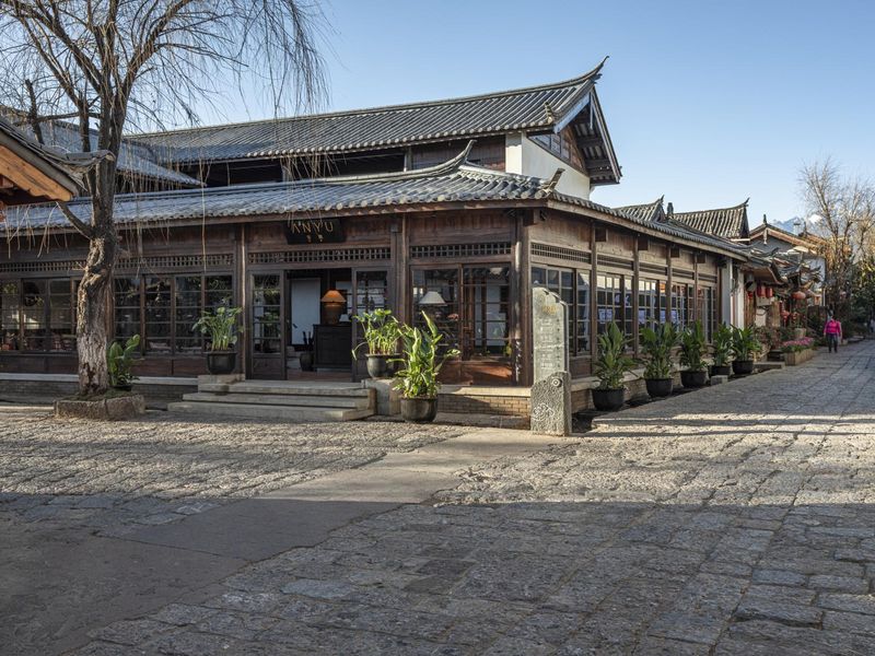 Old Town in Yunnan, China: Architecture HDRi Maps and Backplates