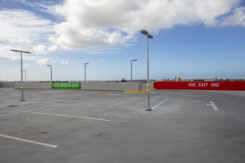 Open Parking Lot with Concrete Road Surface HDRi Maps and Backplates