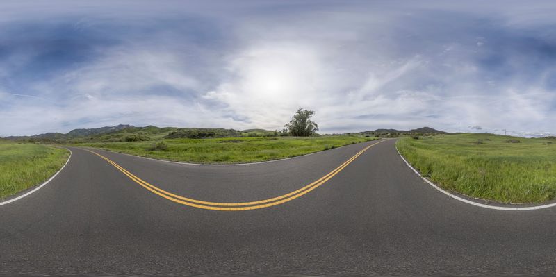 Open Space in California: A View of the Mountains HDRi Maps and Backplates