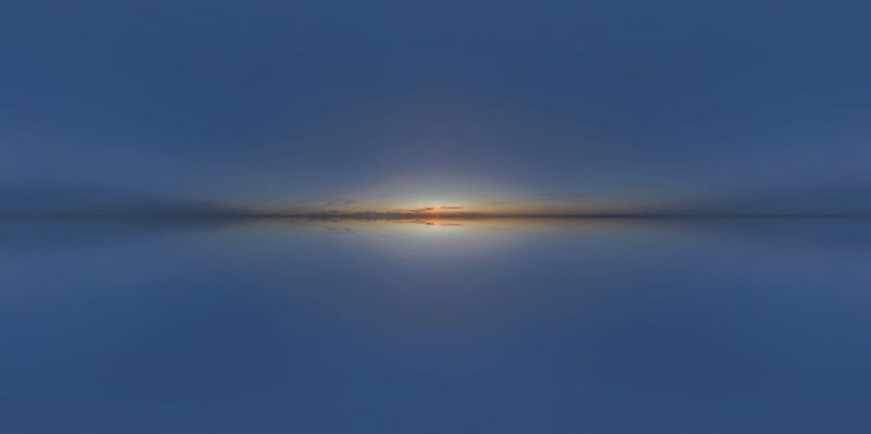 Open Space at Dawn: An Endless Landscape HDRi Maps and Backplates