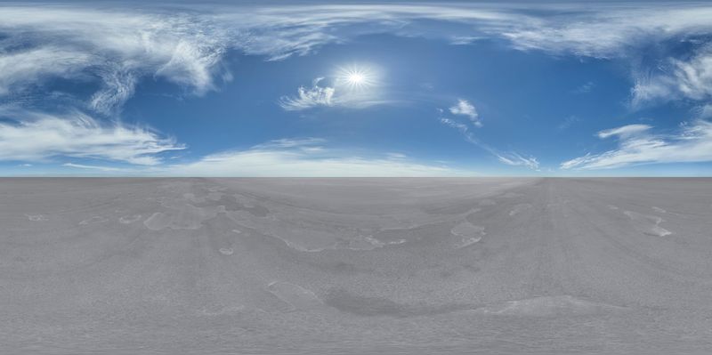 Open Space: The Vast Salt Flats and Skydome HDRi Maps and Backplates