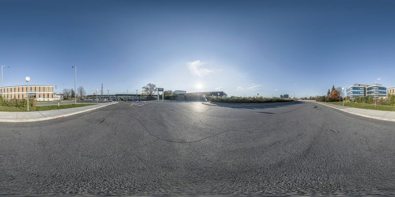 Ottawa, Canada: Architecture in an Empty Parking Lot HDRi Maps and ...