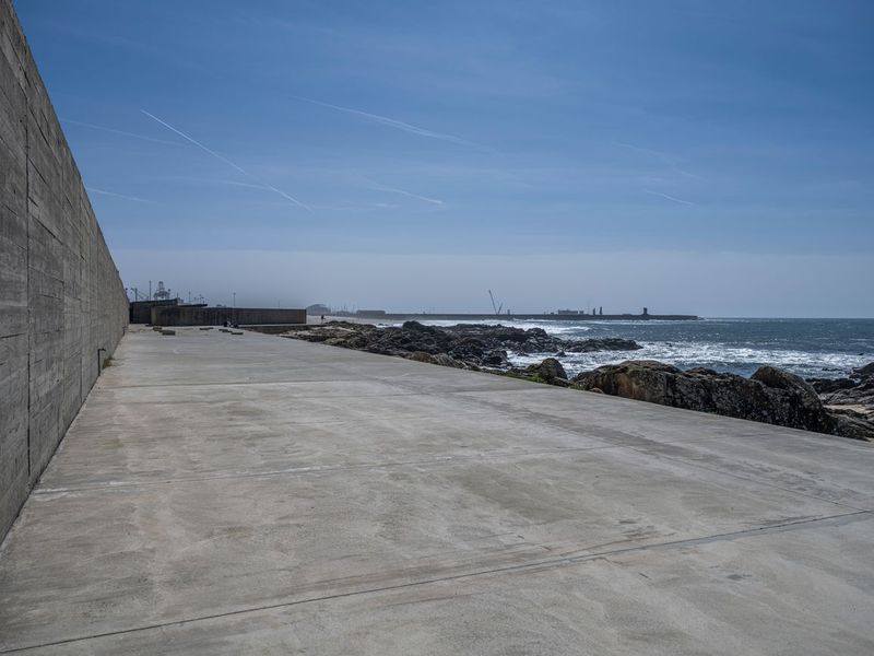 Porto, Europe: Coastal Wall under Clear Sky HDRi Maps and Backplates