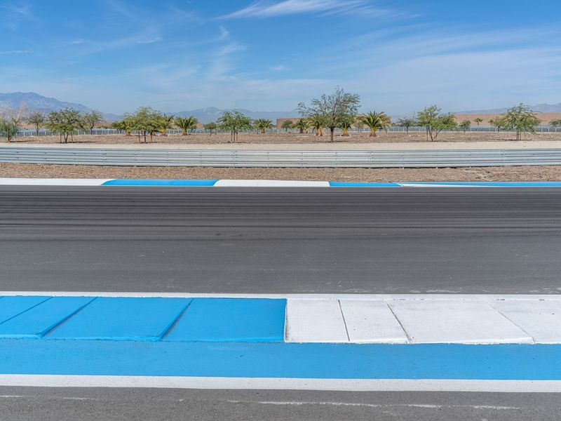 Race Track Curve on Asphalt in the USA HDRi Maps and Backplates