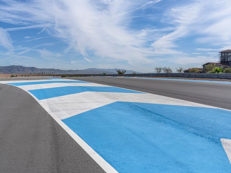 Racing Day in USA: Asphalt Road and Clear Skies HDRi Maps and Backplates