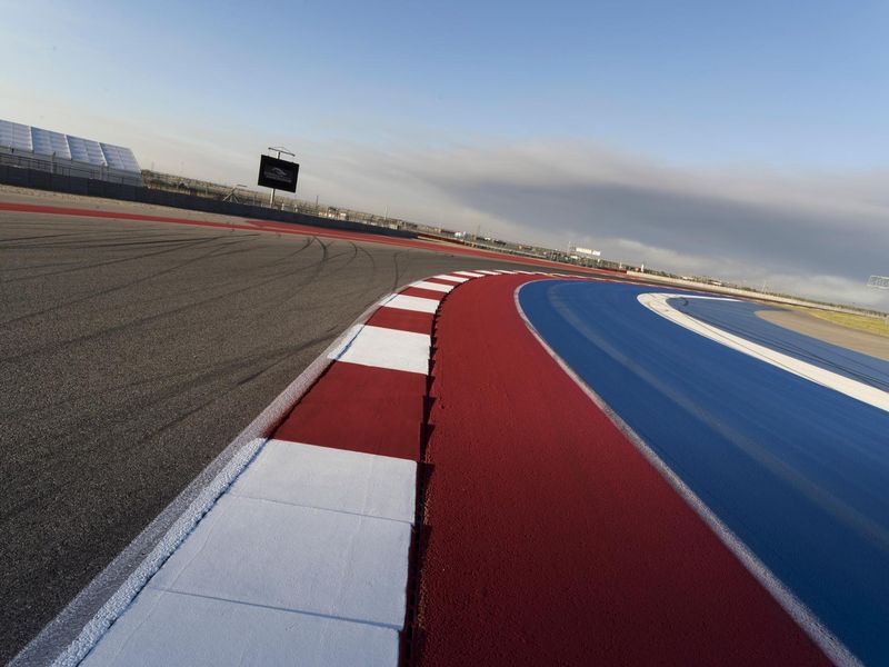 Red Hot Race Track Under Clear Sky HDRi Maps and Backplates