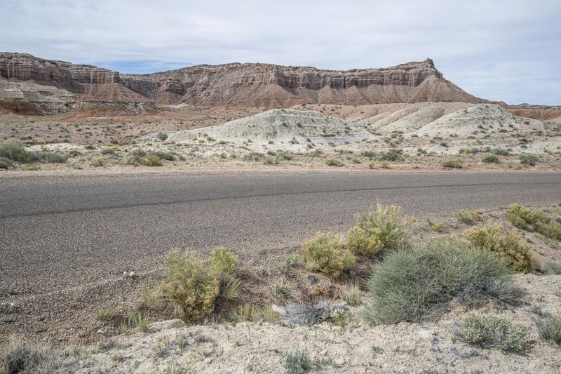 Red Rock Mountains: A Gloomy Desert Drive in Utah HDRi Maps and Backplates