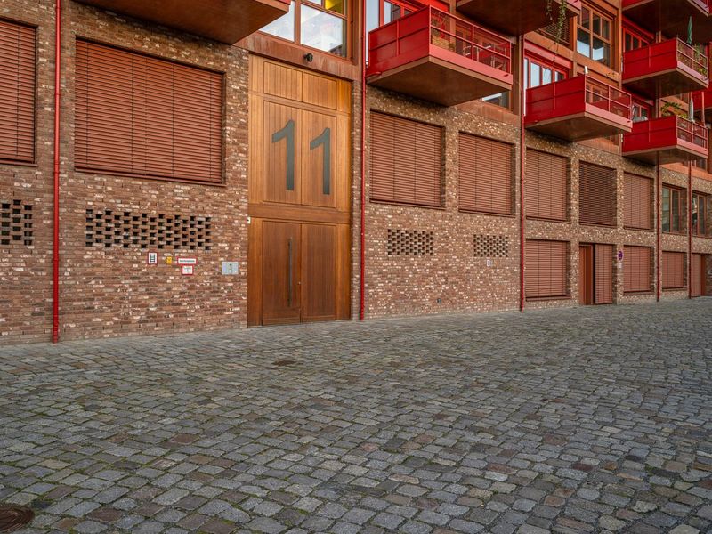 Residential Area with Cobblestone Roads and Urban Design HDRi Maps and ...