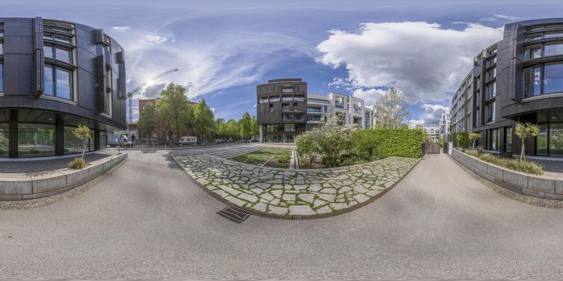 Residential Areas In Berlin Panorama Of Buildings HDRi Maps And Backplates