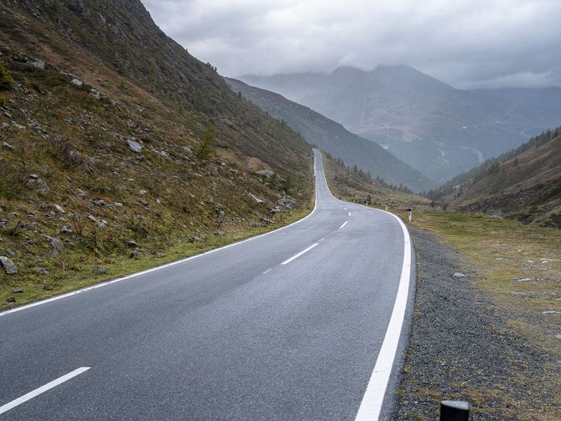 Scenic Road in the Austrian Mountains HDRi Maps and Backplates
