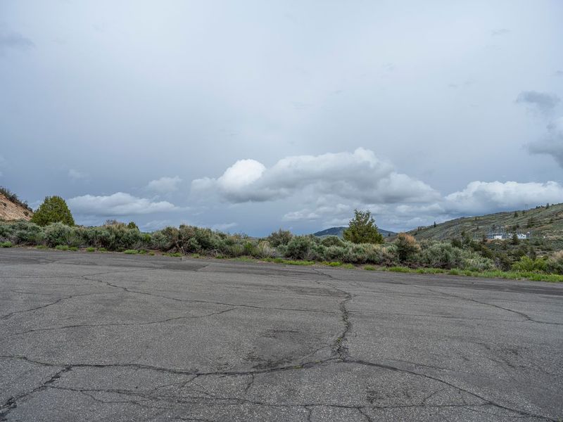 Road in Colorado Landscape on a Gloomy Day HDRi Maps and Backplates