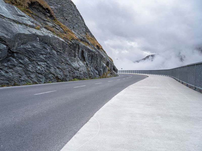 Road in Austria: A Picturesque Mountain Landscape HDRi Maps and Backplates