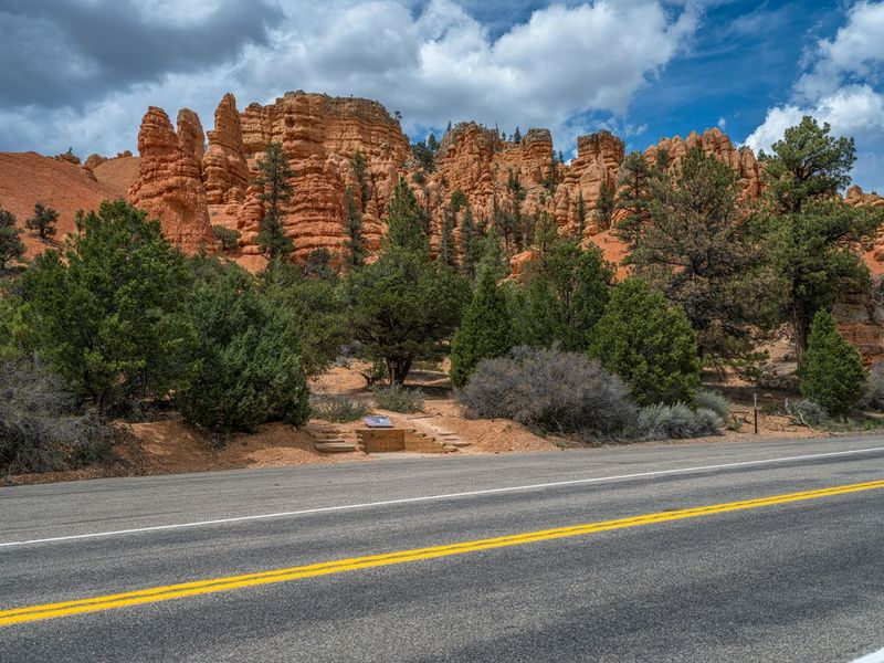 Road Through Red Rock Landscape in Utah HDRi Maps and Backplates