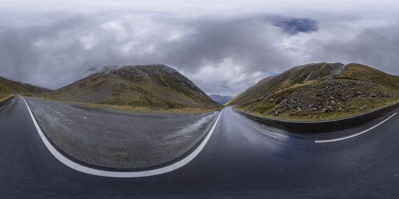 Road Trip in Austria: A Gloomy Journey Under Grey Skies HDRi Maps and ...