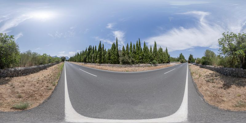 Road Trip in Mallorca, Spain HDRi Maps and Backplates
