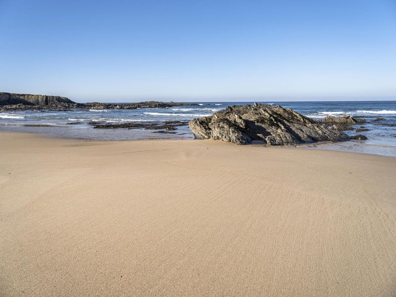 Rock on a Beach in Portugal HDRi Maps and Backplates