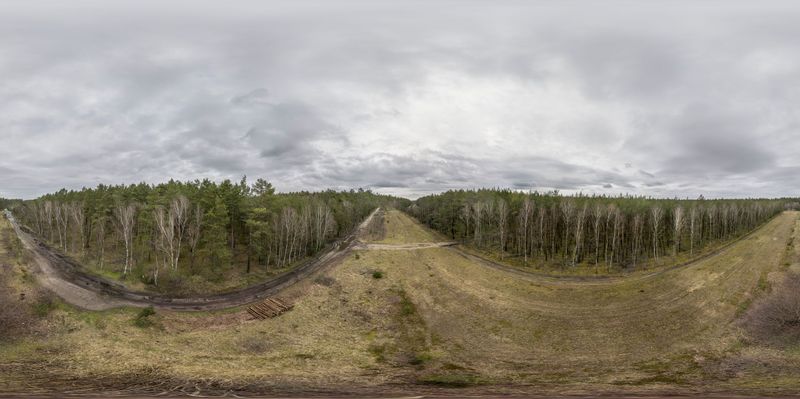 Rugged Landscape in Brandenburg, Germany HDRi Maps and Backplates